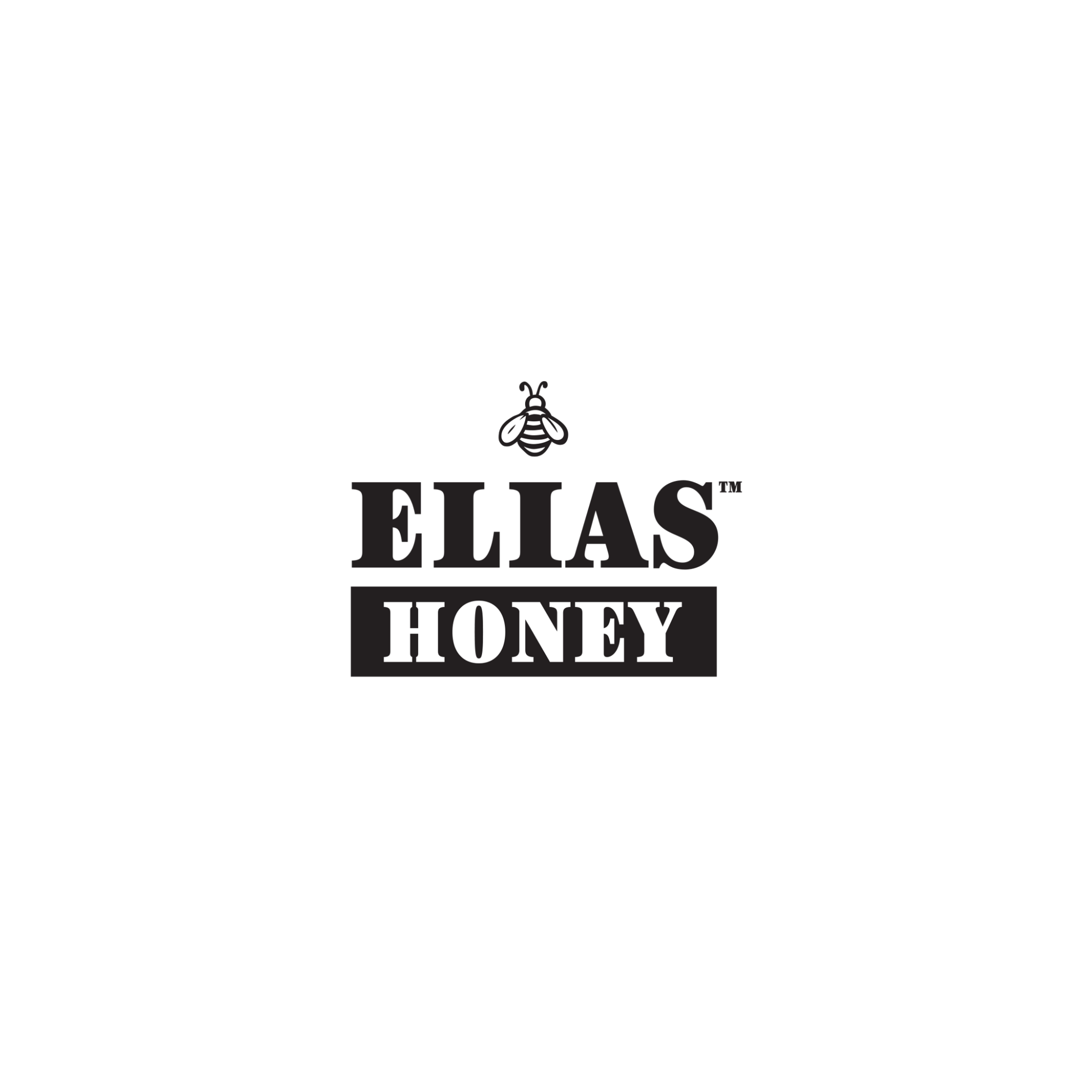 Elias Honey Logo Black and White